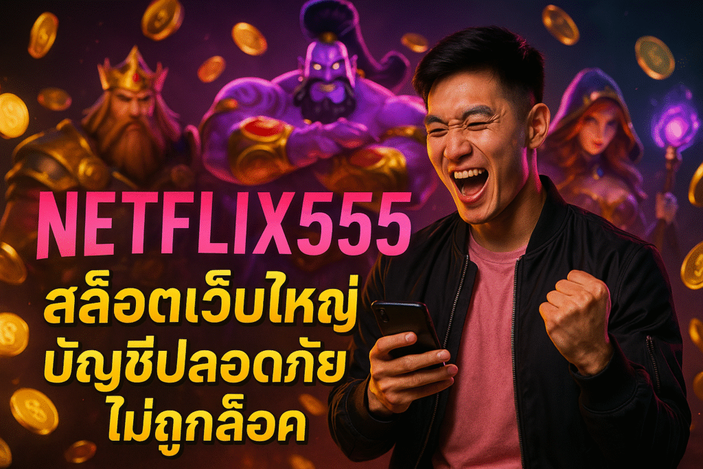 NETFLIX555 สล็อตเว็บใหญ่ บัญชีปลอดภัย ไม่ถูกล็อค